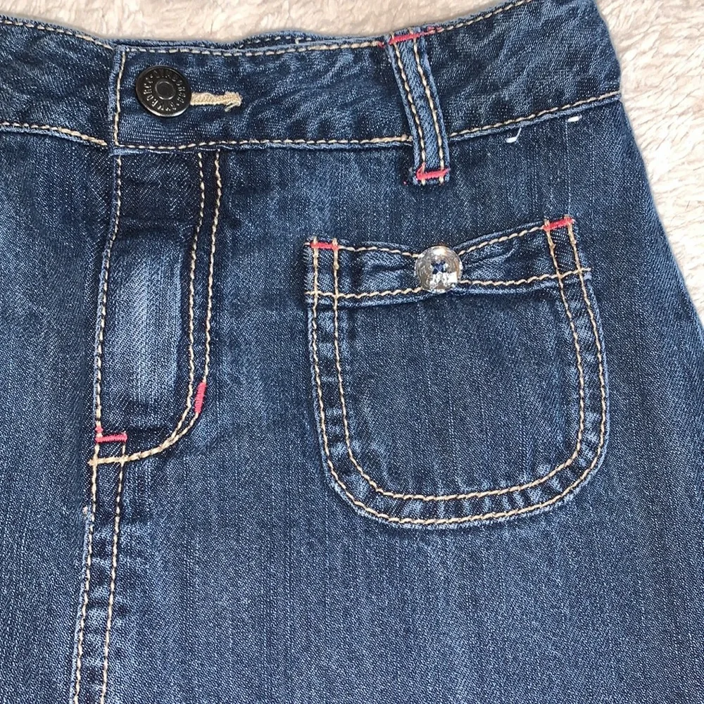 Gymboree Denim Skort/Skirt 8 EUC Jean Skort Adjustable Waist